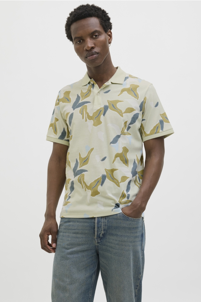 JORALMERIA AOP POLO SS 12276835 CELADON TINT
